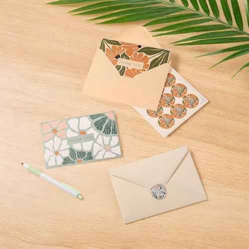 Thank You Cards with Envelopes, 36 Pack Thank You Cards Bulk with Envelopes & Stickers 4x6 Inch Greeting Card for Birthday, Wedding, Baby Shower, Graduation, Bridal Shower, Business