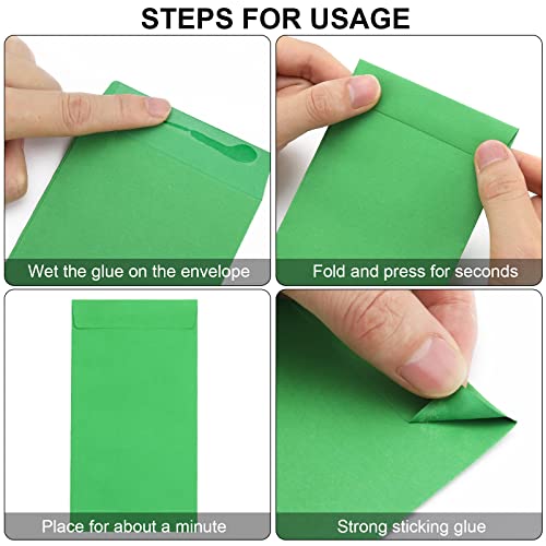 Multicolor 100 Pack Cash Envelopes 6.7x3.5 for Budgeting & Saving, 120 GSM Thick Paper