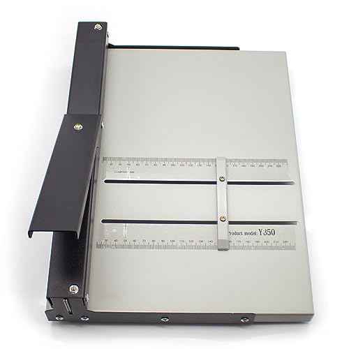 Manual Paper Creaser Creasing Machine, Manual Folding Machine Paper Grater for Slit Length 351MM Y350