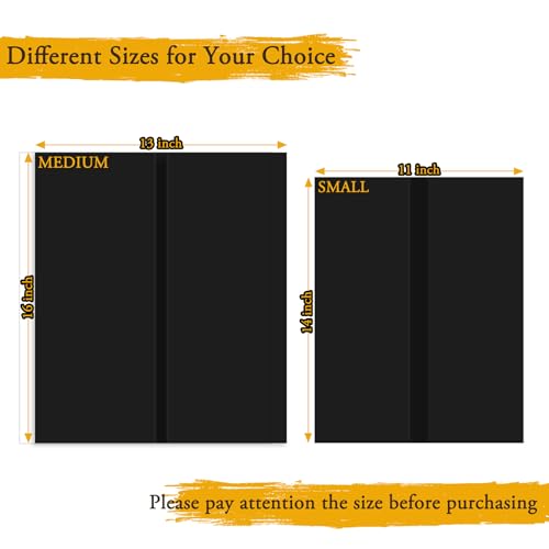 3PCS Small Trifold Poster Board, 21 x 14 Inches Black Corrugated Cardboards Mini Tri Fold Poster Boards for School Projects, Science Fair, Business Presentations, Exhibitions, Event Display