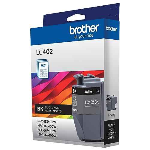 Brother Genuine LC402BK Standard Yield Black Ink Cartridge