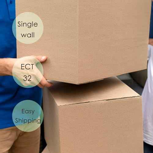 The Boxery 6"x4"x4" Brown/Kraft Corrugated Cardboard Shipping Boxes 100-Pack | Mailing, Packing, Moving & Storage for Business/Home ? Durable - Eco-Friendly, Recyclable - Made in the USA