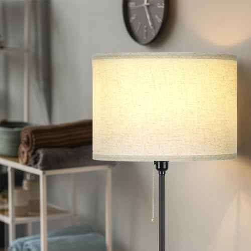 AoMck Floor Lamps for Living Room Dimmable Standing LED Modern Lamps Tall Arc Floor Reading Lamps for Farmhouse Living Room (Beige)