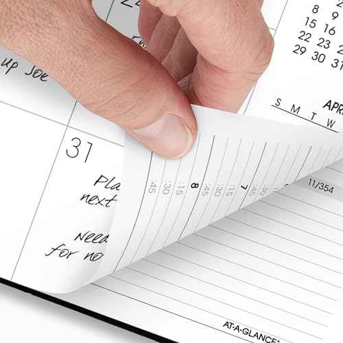 AT-A-GLANCE 2026 Appointment Book Planner, Weekly & Monthly, 8.75" x 11", Large, Move-A-Page, Black (70950E0526)