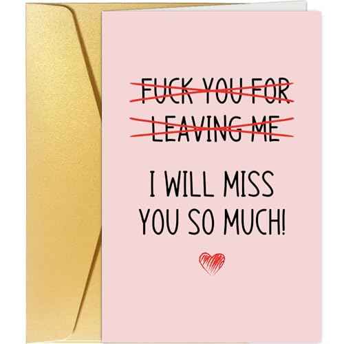 Spercy Coworker Leaving Card, Friend Moving Card, Going Away Gift for Colleague, Farewell Gifts for Work Bestie