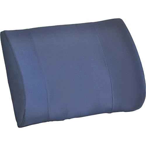 nova Medical Products Extra-Wide Lumbar Back Cushion, 17.5" Wide Back Cushion for Office Chair, Car Seat or Chair, Color Blue