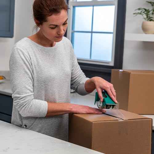 Duck EZ Start Clear Packing Tape Refills - 6 Rolls of Quiet Easy Start Packaging Tape for Boxes, Shipping, Moving & Storage - 1.88 Inch x 55 Yards - 3" Core - Clear (287862)