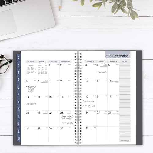 AT-A-GLANCE 2026 Planner, Weekly & Monthly, 5" x 8", Small, DayMinder, Gray (GC2000726)