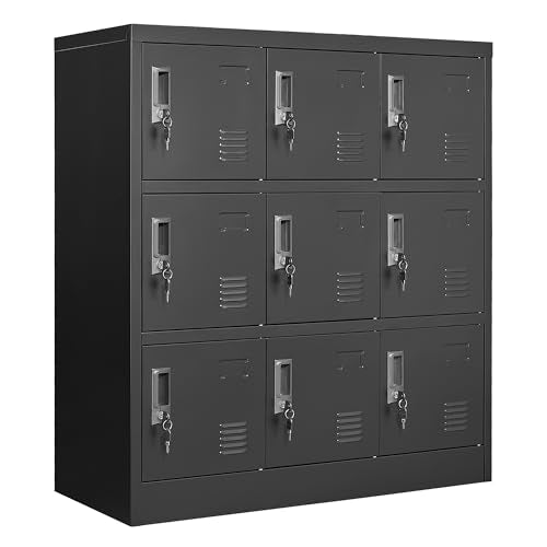 IKIMI Metal Lockers for Employees,Office Storage Locker with 9