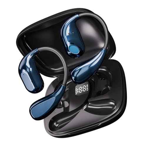 Translation Earbuds Real Time- Souroyea 150 Languages Two-Way AI Translator Open Ear Headphones Device, ENC Noise Cancelling & 10H Playtime for Travel Tour Guide, Business Meeting & School (Blue)