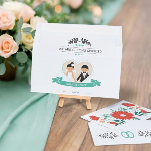 Ohuhu A7 Printable White Self-Seal Envelopes 5x7 Pack of 500
