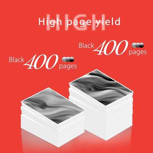PG-243 Black Ink Cartridges Replacement for Canon 243 Black Ink for Canon 243 and 244 Ink cartridges for Canon MG2522 TR4520 MX492 TS202 TS3322 TR4500 TS3122 MG2500 TR4522 MX490(2 Black)