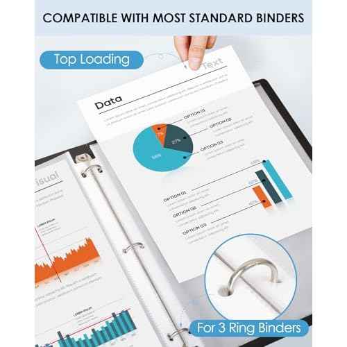 KTRIO 1000 Pack Sheet Protectors 8.5 x 11 inch, Clear Page Protector for 3 Ring Binder, Plastic Sleeves for Binders, Top Loading Paper Sheets Document Sleeve Letter Size, Office & Home