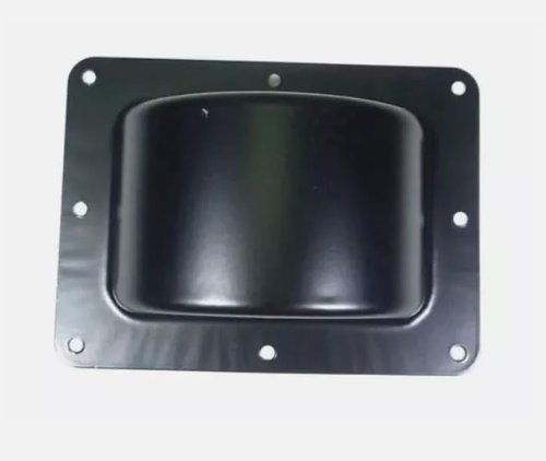 Four (4) Recessed Black Castor Dish 6" x 4" to Fit 3" or 4" Wheels For ATA Cases