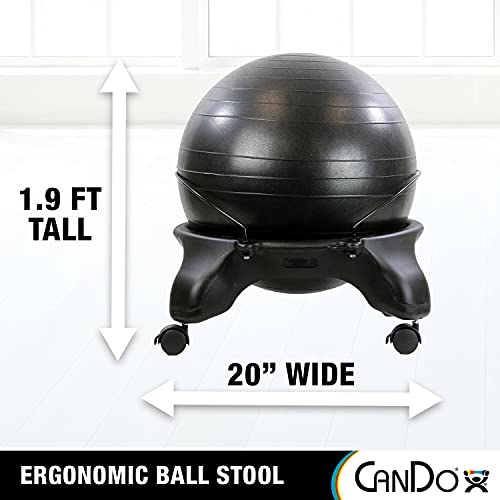 CanDo Green Adult Size Ball Stool Chair without Back Support