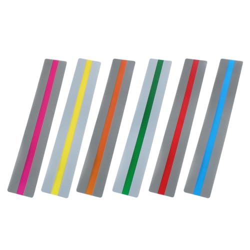 6 Pack Guided Reading Strips Highlighters Bookmarks for Focus & Learning