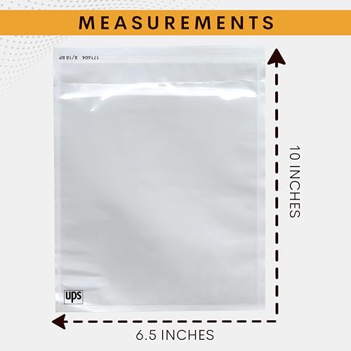 250 Pack Clear Self-Adhesive Shipping Label Sleeves Waterproof Envelopes