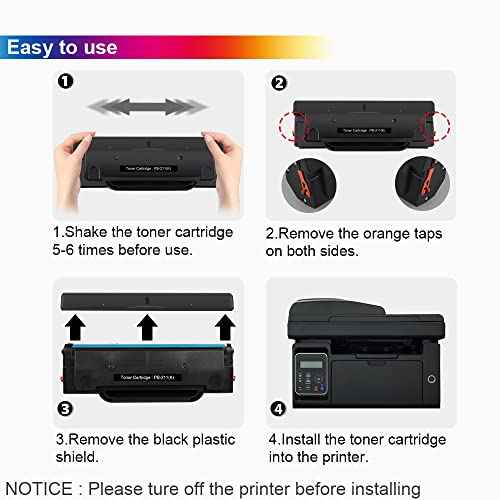 Compatible PB-211 Toner Cartridge Replacement for Pantum PB-211 PB-211EV Toner for Pantum P2502W M6552NW M6550 M6550NW M6600 M6600NW M6602NW M6500NW P2500W P2207 (Black 1-Pack)
