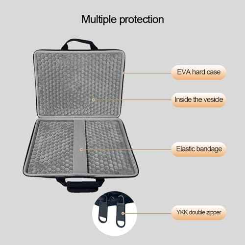 18inch Hard Gaming Laptop Sleeve, EVA Protective Antishock Case Compatible for 18 inch Alienware Area-51 Gaming Laptop, for 18 inch Alienware m18 R2/m18 Hard Case