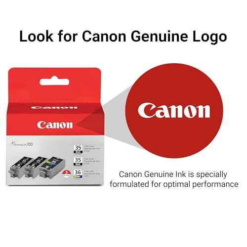Canon PGI-35/CLI-36 2 Genuine Black and Color Value Pack Compatible to iP100, iP110, TR150 and TR160 Printers