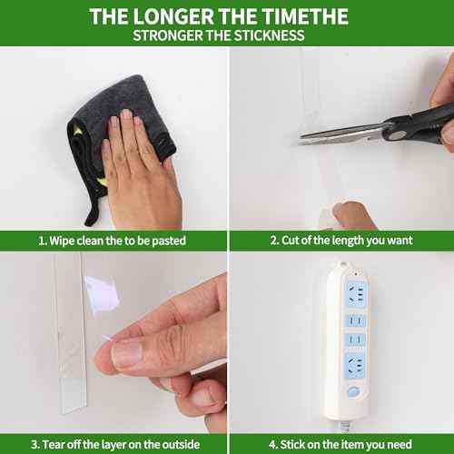 2 Pack Nano Double Sided Tape Duty Mounting Tape Sticky Walls, Alien Tape Double Sided Heavy Duty Rug Tape, Duty Multipurpose Mounting Transparent Tape for Paste Items