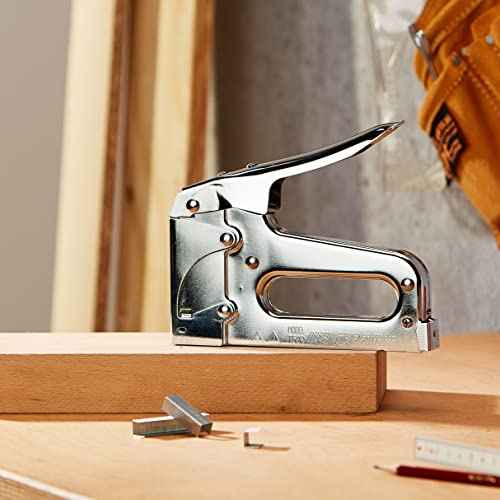 Arrow T50 Heavy Duty Staple Gun for Upholstery, Wood, Crafts, DIY and Professional Uses, Manual Stapler Uses 1/4¡±, 5/16¡±, 3/8", 1/2", or 9/16¡± Staples