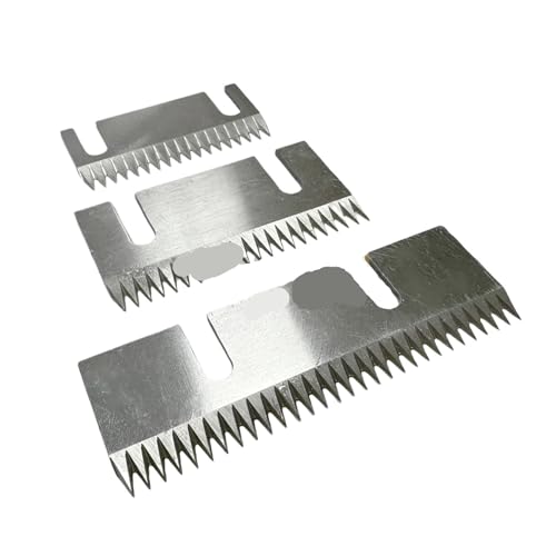 CUBATR 65x30x1.5mm Serrated Carton Sealer Blades for Semi-Auto Packaging Machines, Pack of 10