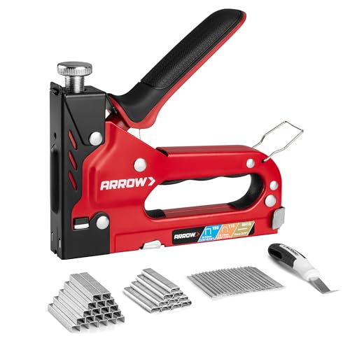 Heavy Duty 3-in-1 Upholstery Staple Gun with 3000 Staples - Professional Hand Tool