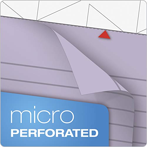 TOPS Prism Writing Pads, 8-1/2" x 11-3/4", Legal Rule, Orchid, Perforated, 50 Sheets, 12 Pack (63140)