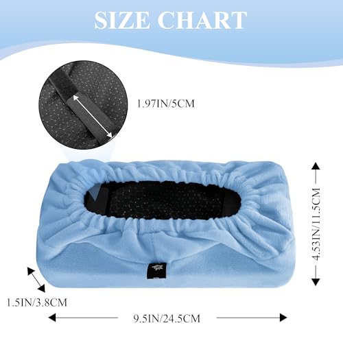 Office Chair Arm Pads - Memory Foam Elbow Cushions with Zipper, Anti-Slip