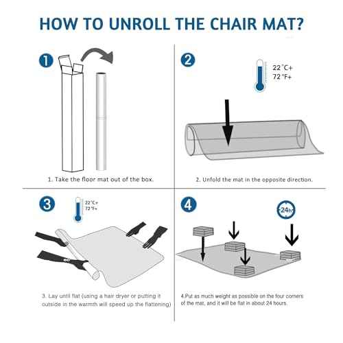 Chair Mat for Hardwood Floor, 48" x 36" Clear Desk Chair Mats, Easy Glide Plastic Mat for Under Office Chair, Rectangle