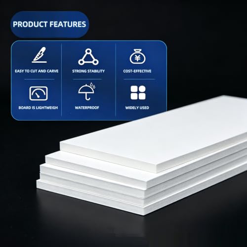 11x14 Inch Acid-Free Foam Boards - 10 Pack, 3/16" Thick for Art & Crafts