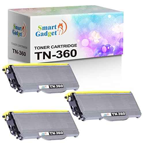 Compatible Toner Cartridge Replacement TN360 | Use with DCP-7030 DCP-7040 HL-2140 HL-2150N MFC-7840W MFC-7340 MFC-7440N Printers | [3xToner]