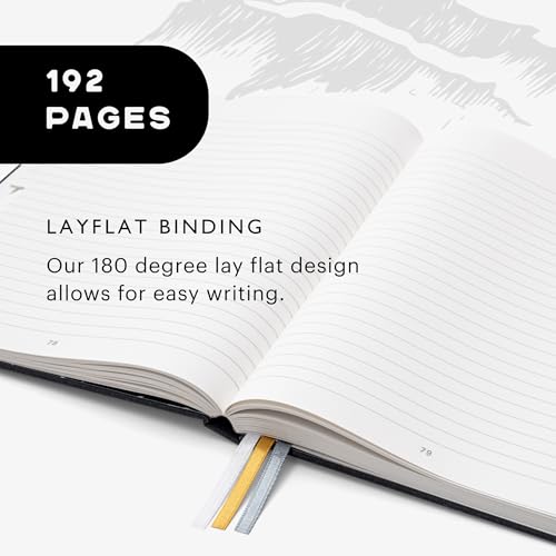 Stone Recipe Journal ? 25 x 19 cm Waterproof Paper, 192 Lined Pages with A?Z Index, Conversions & Seasonal Produce, Durable Cotton Cloth Hardcover, Eco-Friendly Kitchen Notebook