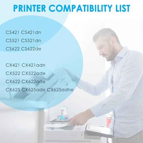 LeciRoba 78C10K0 78C10 Black Toner Cartridge Replacement for Lexmark 78C10 78C10K0 for Lexmark CS421 CS521 CX421 CX522 CX622 CX625 CX522ade CX622ade CX625ade Printer (1-Pack, Black)