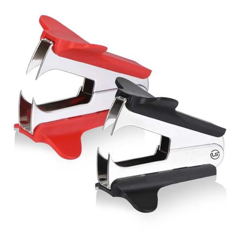 Ultimate Stationery 2 Pack Staple Remover - Pinch Jaw Staple Puller for Office & School