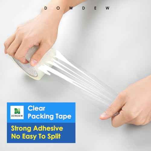 Clear Packing Tape, Heavy Duty Packaging Tape 1.88 inch x 55 Yards Refill Roll for Shipping Mailing Moving [Ultra Strong - Super Thick] (2 Rolls / 110 Total Yards)