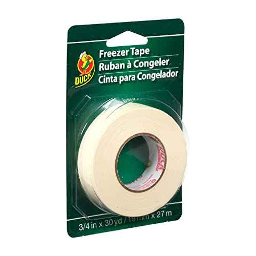 Duck Brand Write-On Freezer Tape, 3/4-Inch by 30-Yard, Single Roll, White (280124)