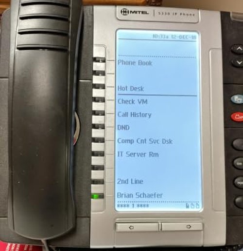 Generic Renewed Office Phone, Large Back-lit Graphics Display, 24 Programmable Keys, Digital Corded Landline Phone, Black