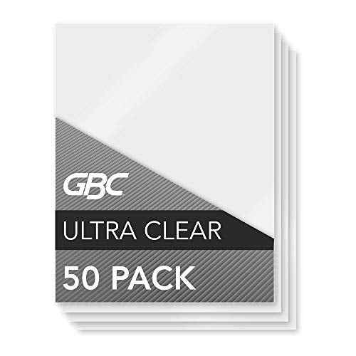 GBC Swingline Thermal Laminating Sheets / Pouches, Letter Size, 3 Mil, Ultra Clear, 50 Pack (3745690)