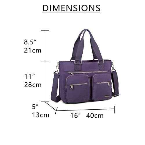 Water Repellent Nylon Shoulder Handbag - Laptop Tote Briefcase Clinical Bag