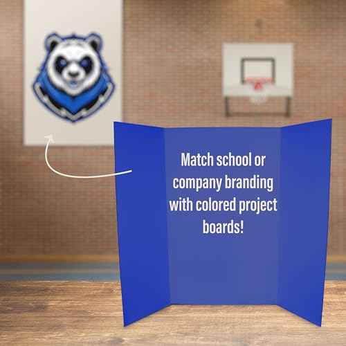 Flipside Products 36¡± x 48¡± Project Boards for Presentations, Science Fair, School Projects, Event Displays and Trifold Picture Board, Proudly Made in USA - Blue - 10 Pack