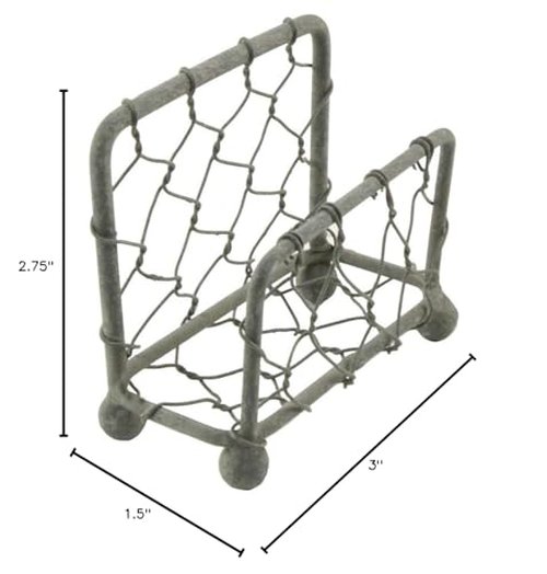 TG,LLC Rustic Metal Chicken Wire Business Card Holder Stand Farmhouse Home Desk Decor