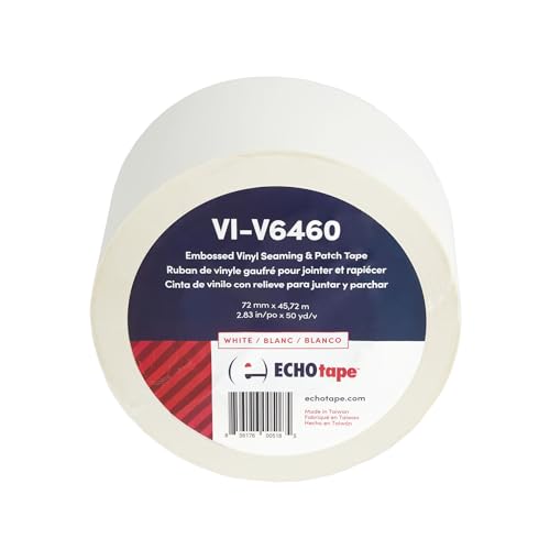 ECHOtape VI-V6460 | White Vinyl Patch & Seam Tape | Metal Building Insulation Repair | 2.83 in x 50 yds