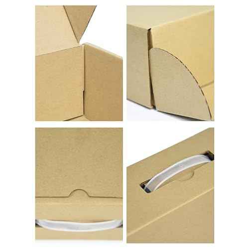 SOUNDANCE Laptop Box with Protection Foam, Handmade Laptop Sleevess, Cardboard Laptop Shipping Box, Secure Mailer Box for up to 17.3 Inches Notebook Computer