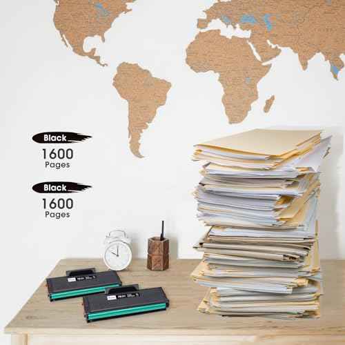 PB-211 PB211 Toner Cartridge Replacement for Pantum P2502W PB-211E PB211EV Toner for Pantum P2500W P2502W P2200 M6500NW M6550NW M6552NW M6600NW M6602NW (Black, 2-Pack)
