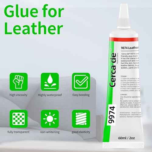 Leather Glue,Adhesive Clear,Permanent£¬ Strong, Waterproof£¬for Sofas, Car Seats, Purses, Professional Leather Repair and bonding, 2 oz.