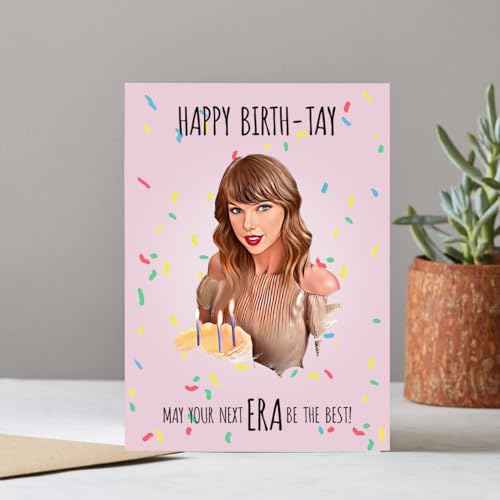 Funny Birthday Card Styles- Singer Era Birthtay Foldable Style - Happy Birthtay Sweet Birthday Gifts for Women Girls Her Him Men for Fans - 5x7 Birthday Card with Envelop