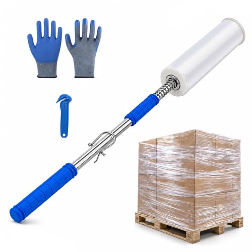 Long Handle Pallet Stretch Wrap Dispenser, Dispenser for Film Width