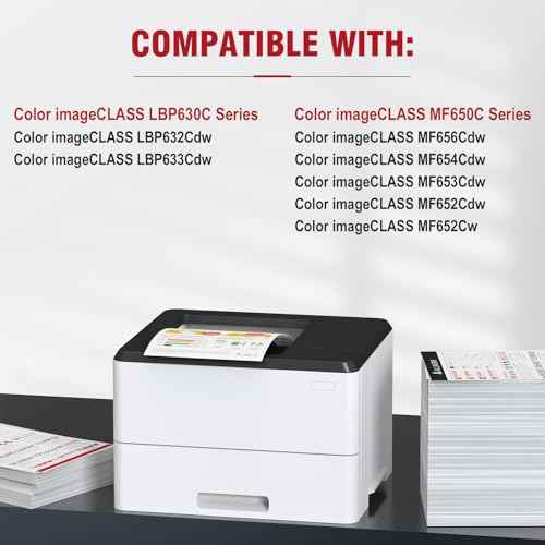 067H 067 Black Toner Cartridge Compatible Replacement for Canon 067H 067 High Capacity Works for Canon Color imageCLASS MF650C MF656Cdw MF653Cdw MF654Cdw LBP630C LBP632Cdw Printer 1-Pack with Chip